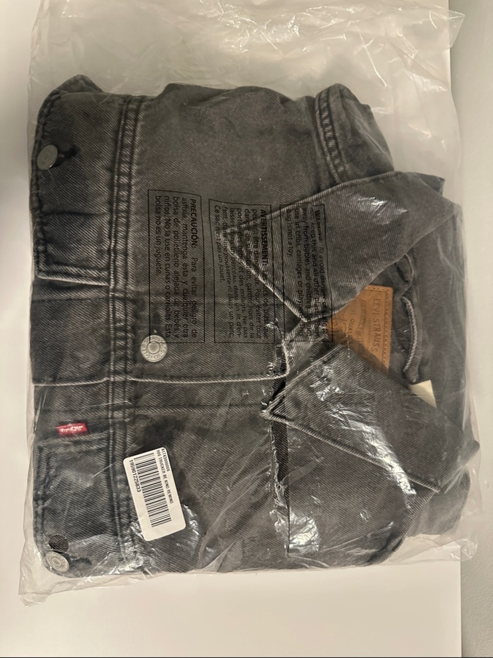 Levi's Washed Gray Denim Jacket